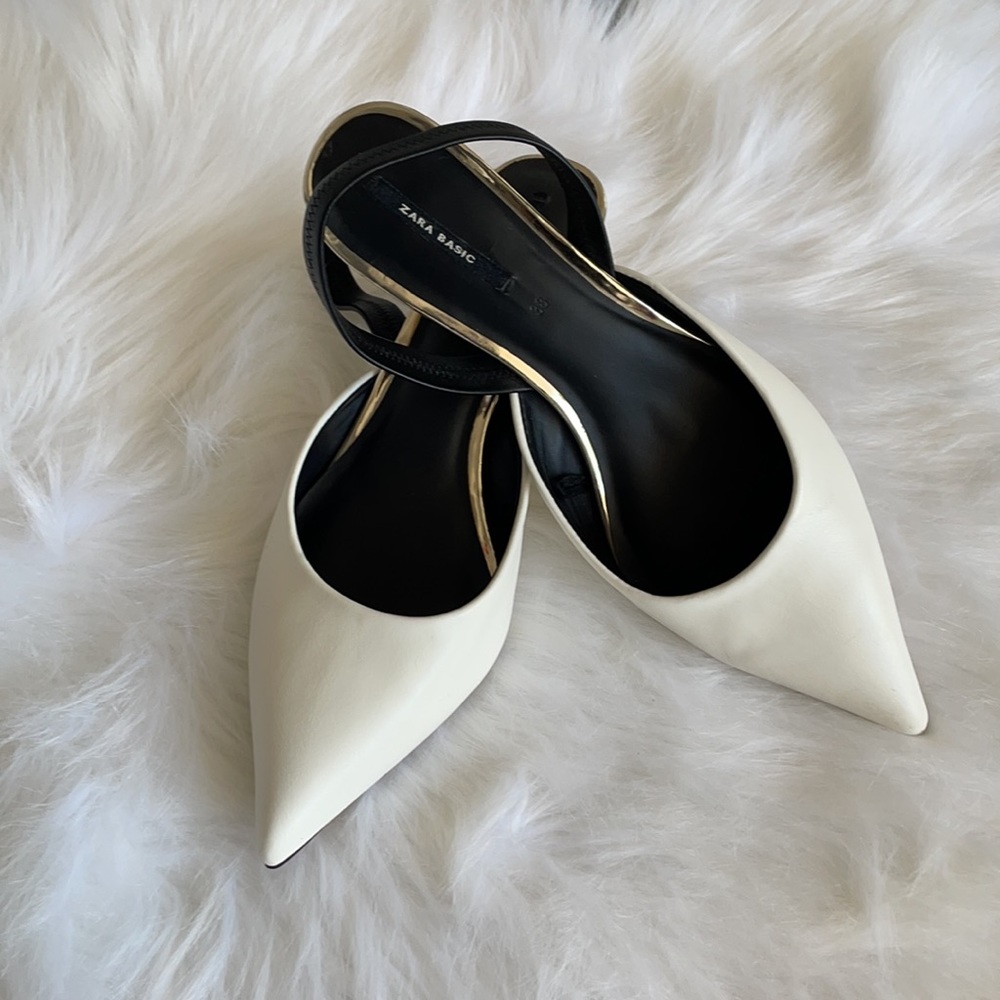 ZARA BASIC COLLECTION WHITE & BLACK SIZE 38
